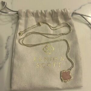 Kendra Scott Rose Quartz Necklace
